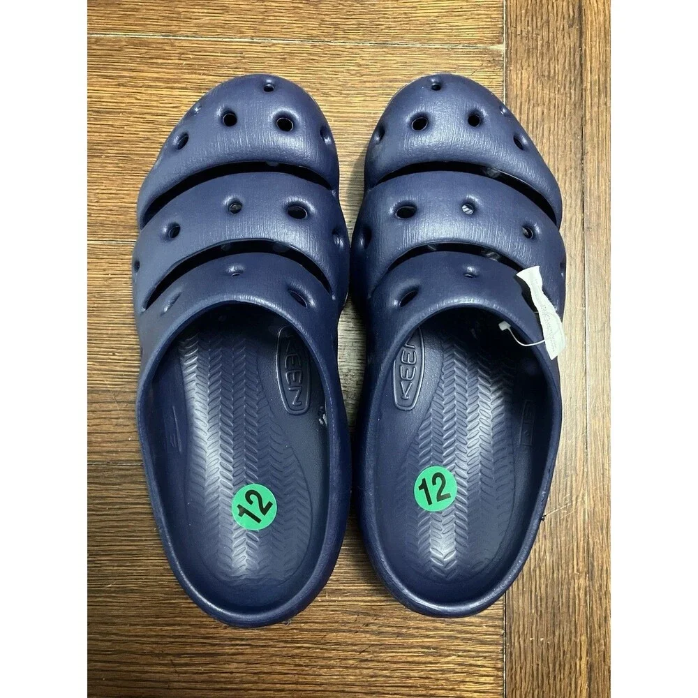 Keen Men's 12 Yogui Arts Clog Slip On Sandal Naval Academy Blue NWT